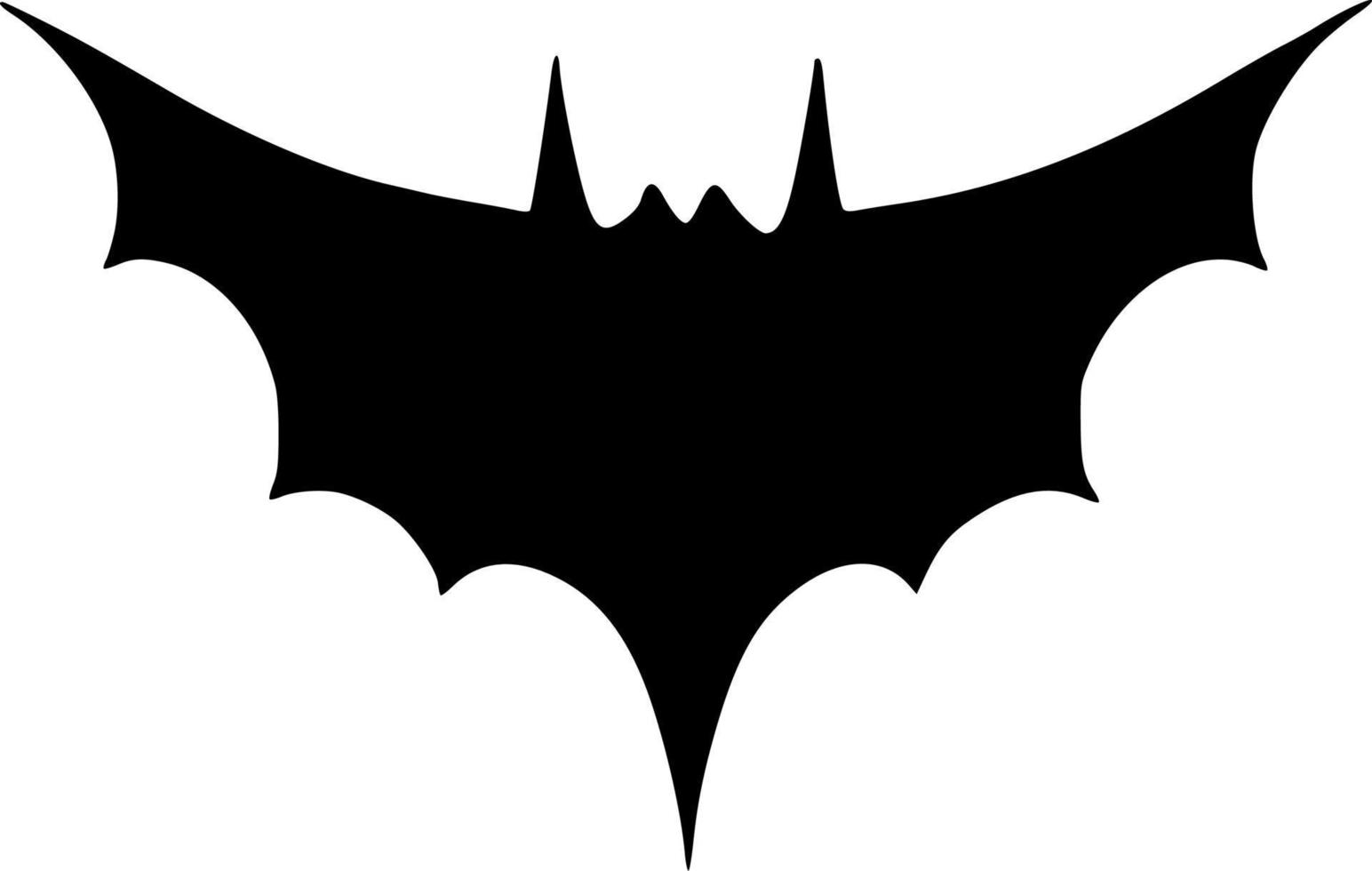 vector illustration of evil bat shape