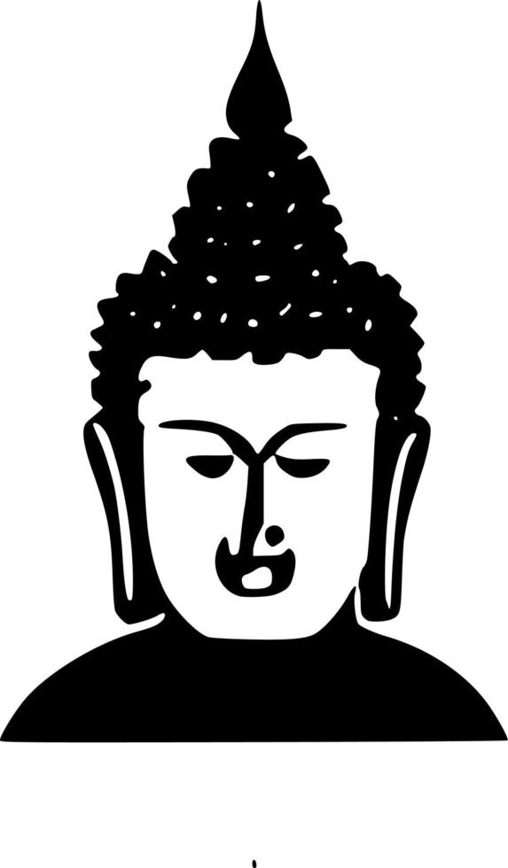 vector illustration of buddha icon