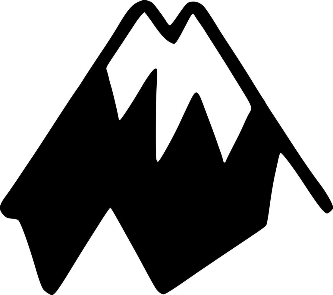 vector illustration of mountain icon