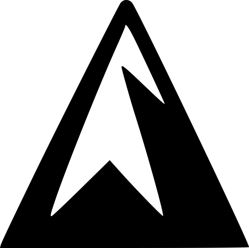 vector illustration of mountain icon