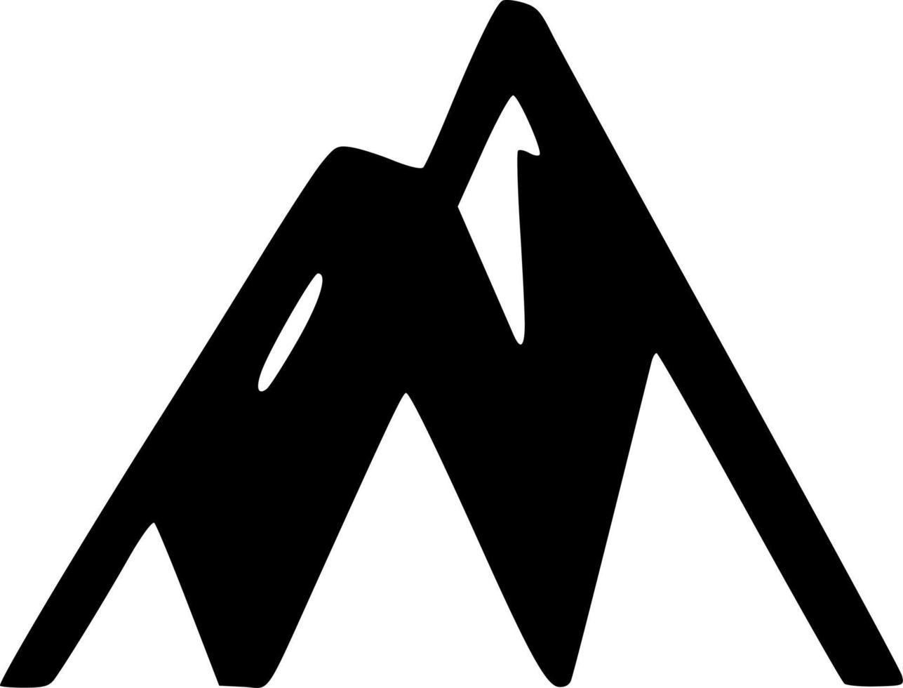 vector illustration of mountain icon
