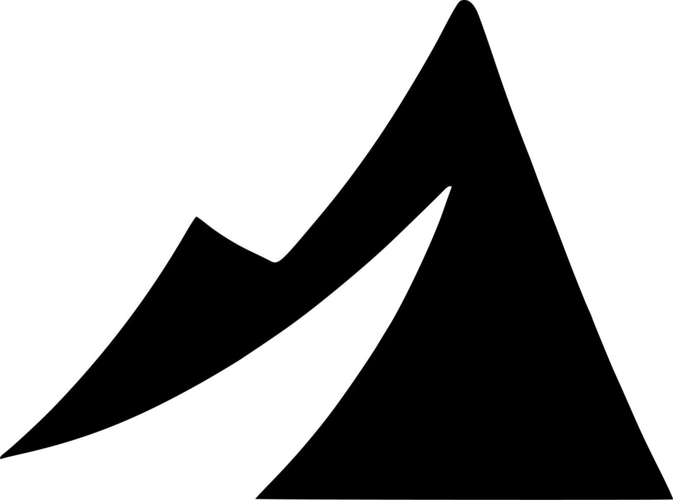 vector illustration of mountain icon