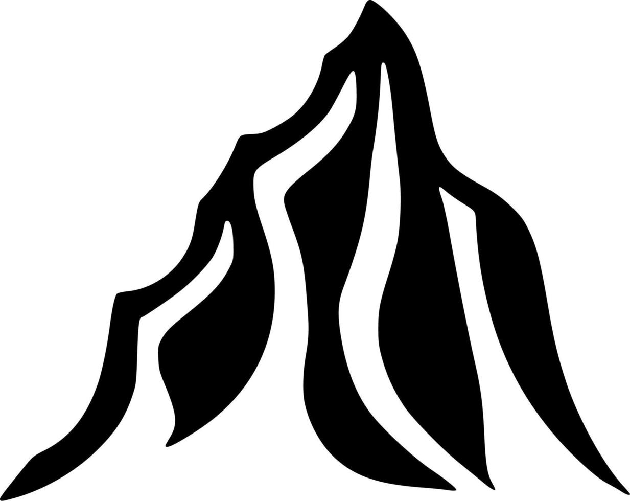 vector illustration of mountain icon