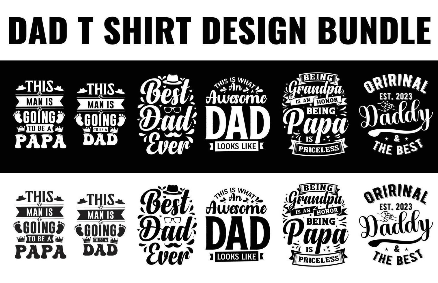 Free vector colorful father's day lettering sticker set