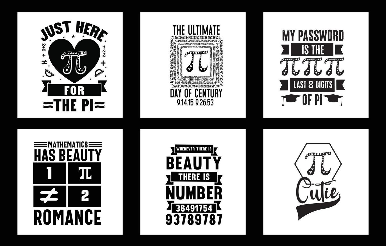 vector matemáticas es un pedazo de Pi camiseta diseño