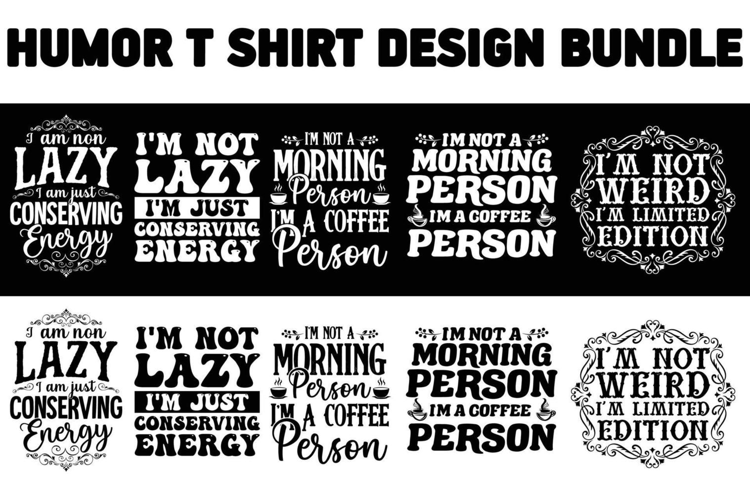 Humor t-shirt design bundle vector