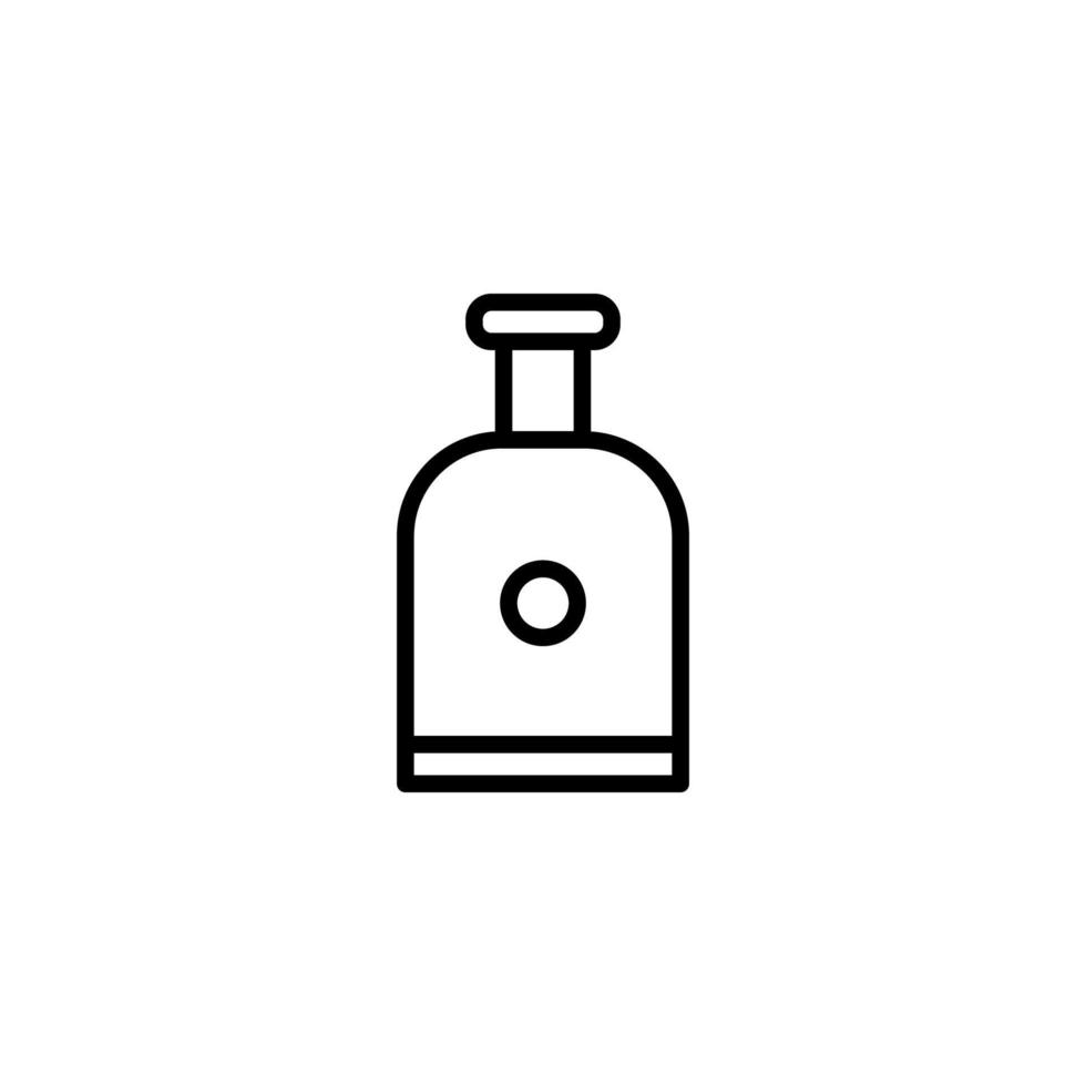 perfume icono con contorno estilo vector