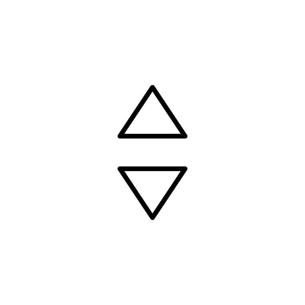 Navigation icon with outline style vector
