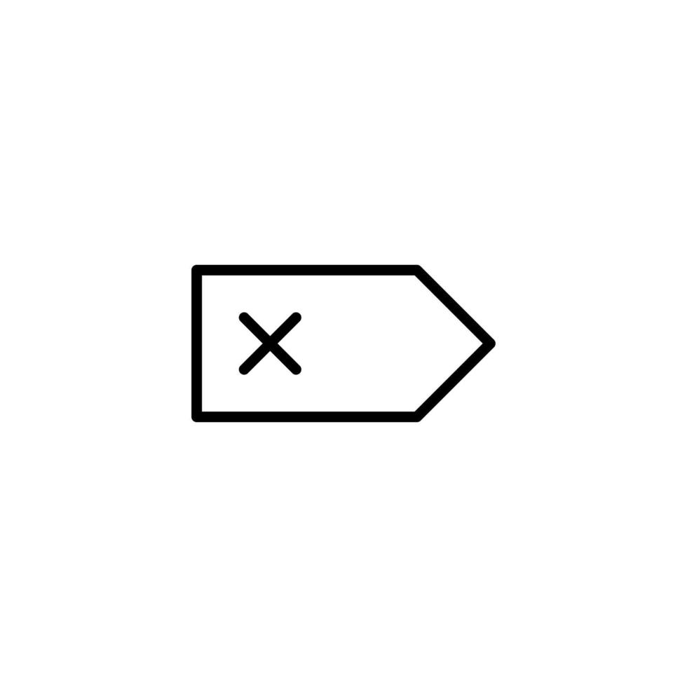 Navigation icon with outline style vector