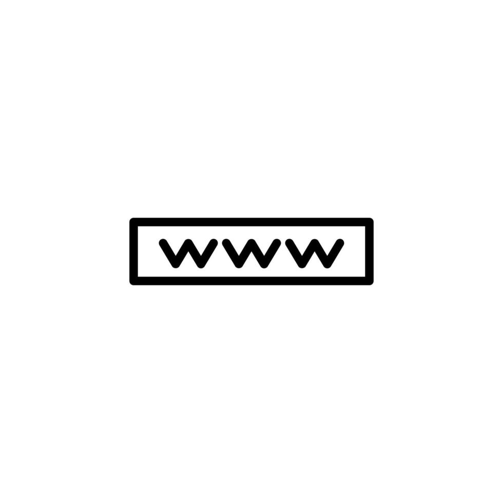 Web icon with outline style vector