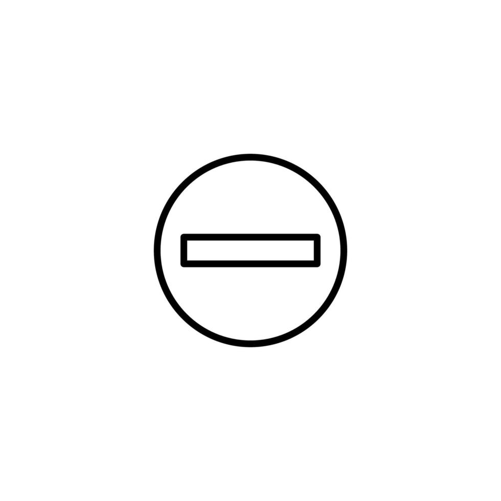 Button icon with outline style vector
