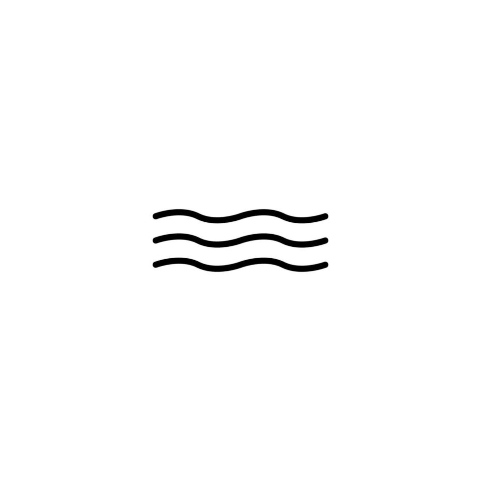 Water icon with outline style vector