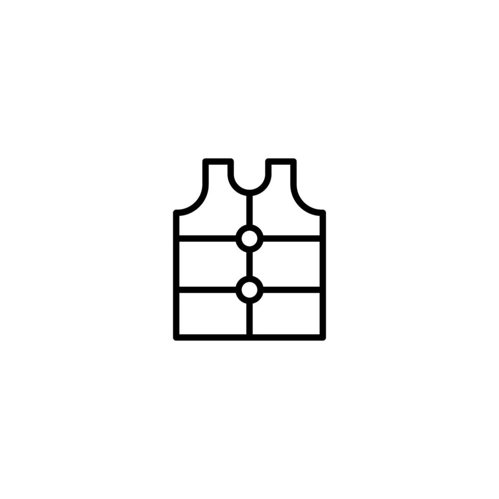 Float icon with outline style vector