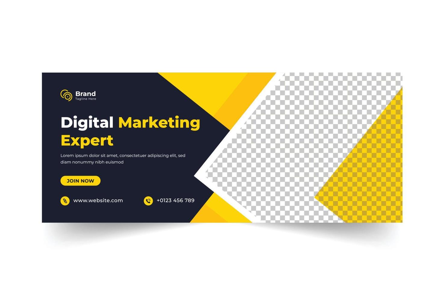 Digital Marketing Social Media And Web Banner Design Template vector