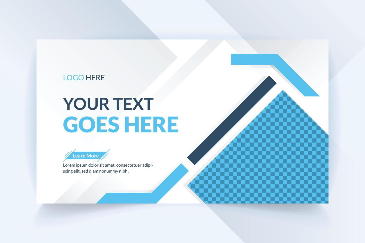 Creative abstract editable thumbnail and web banner vector