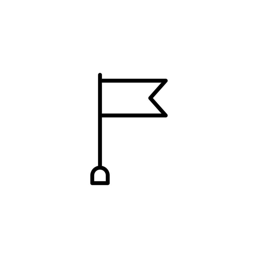 Flag icon with outline style vector