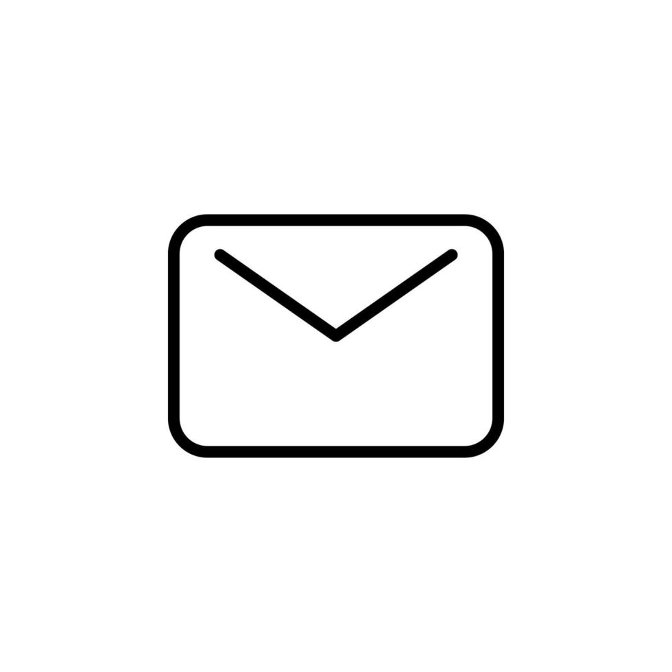 Message icon with outline style vector