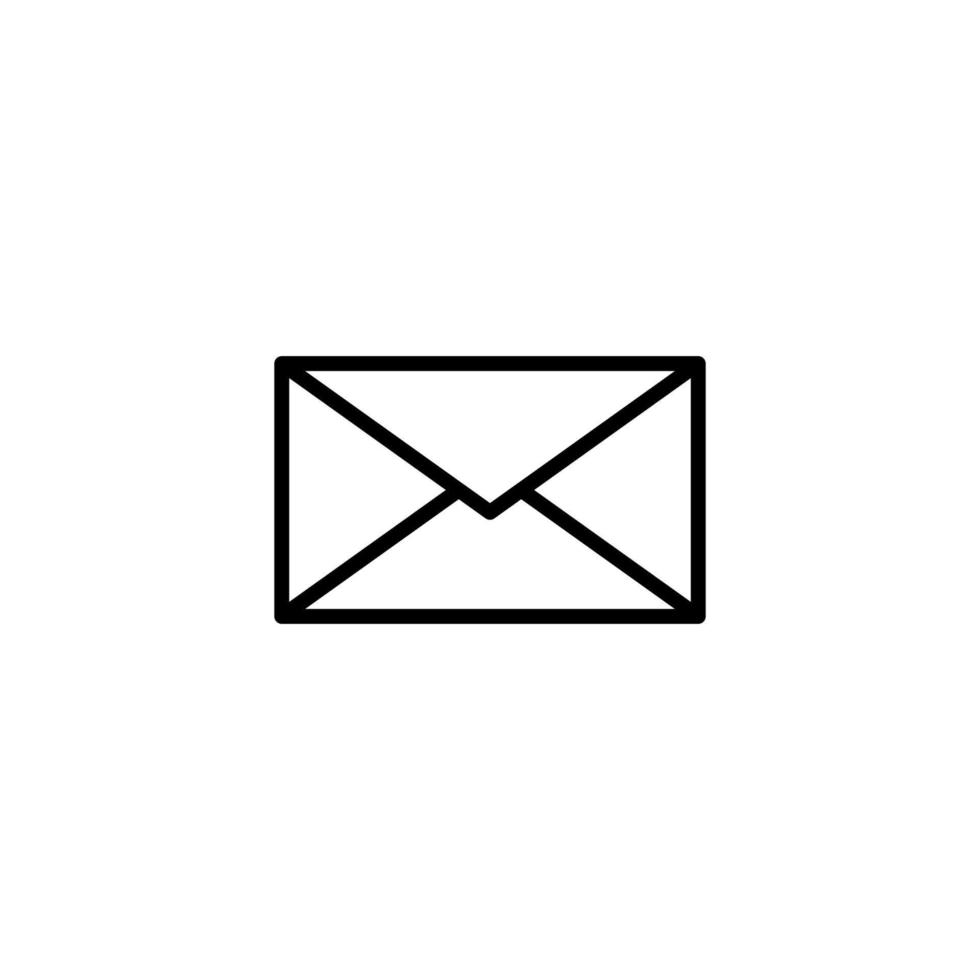 Message icon with outline style vector