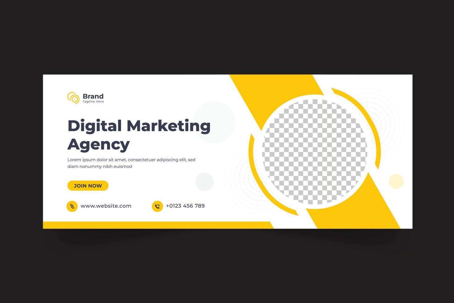 Digital Marketing Social Media And Web Banner Design Template vector