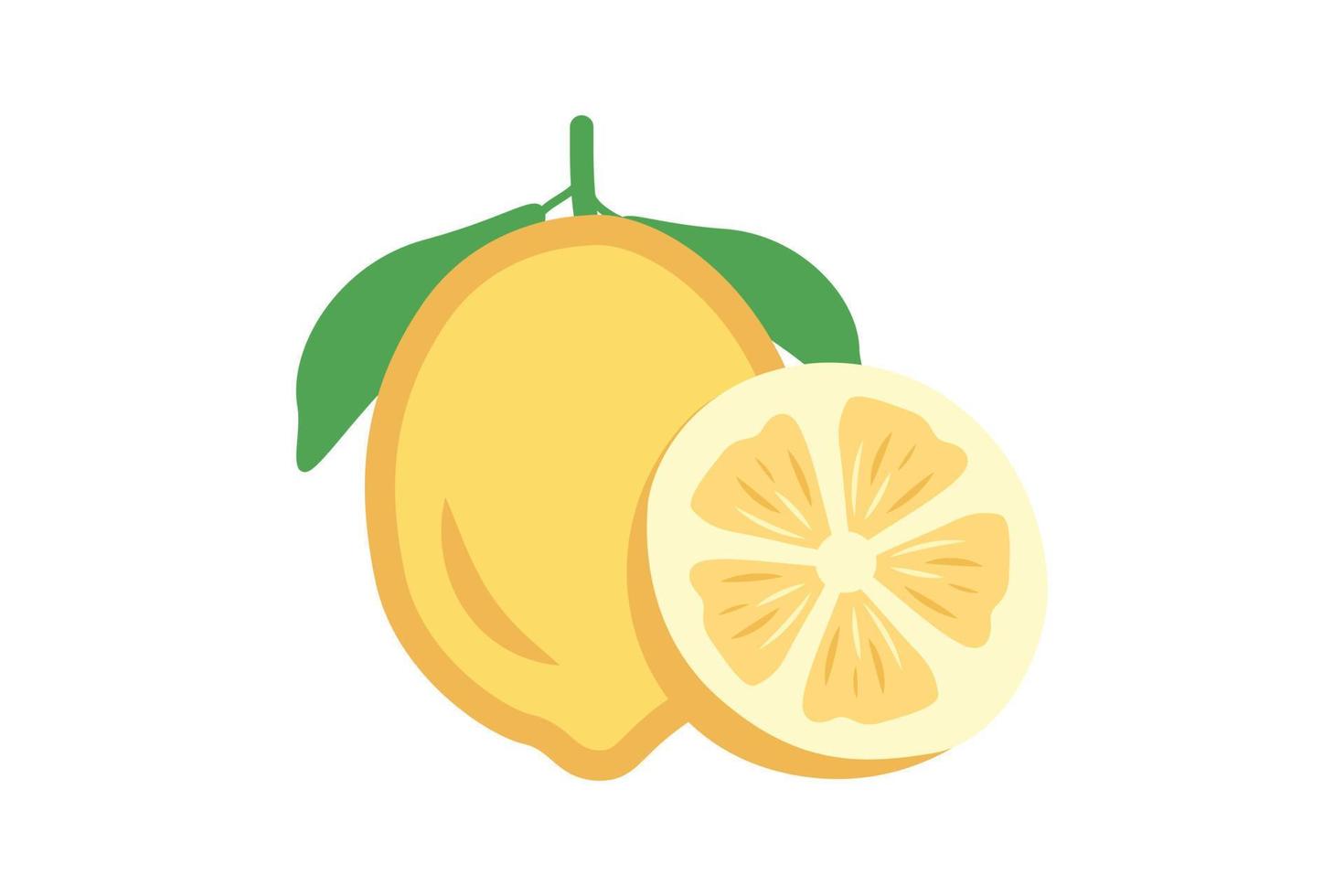 ilustración de fruta de limón vector