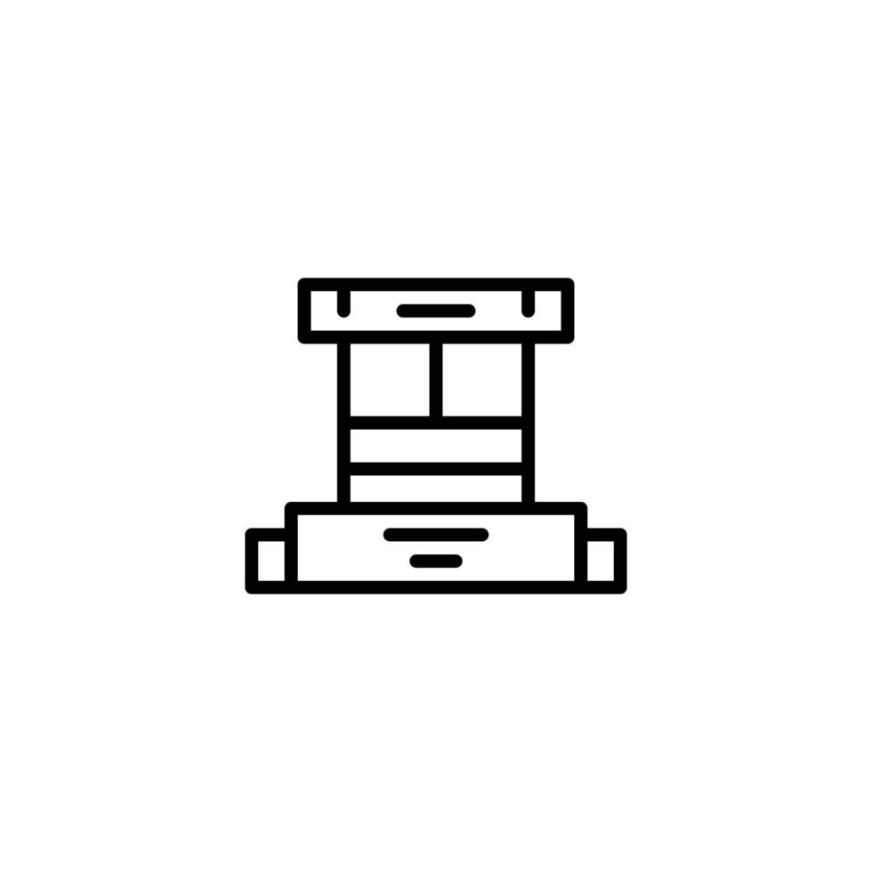 Bag icon with outline style vector