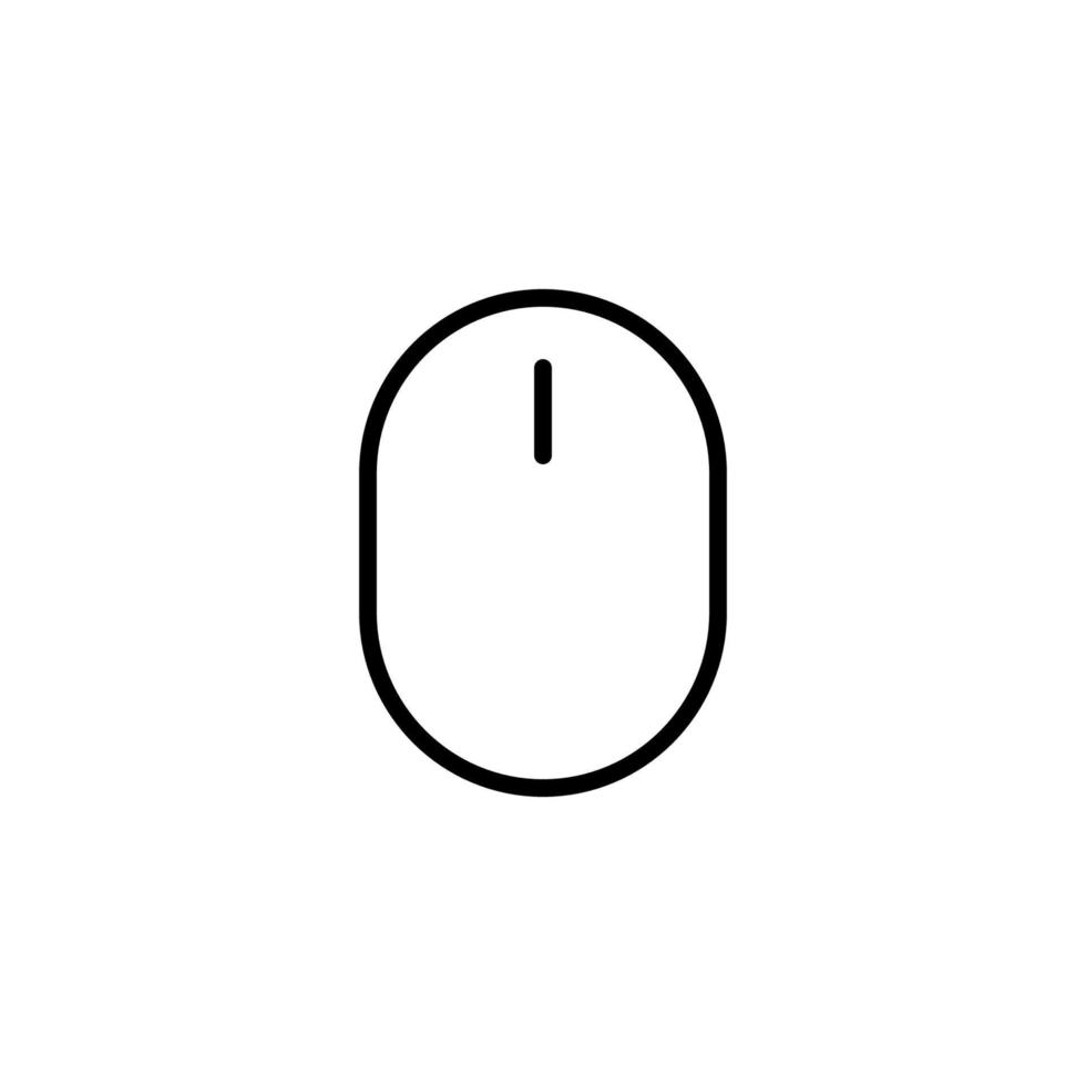 Mouse icon with outline style vector
