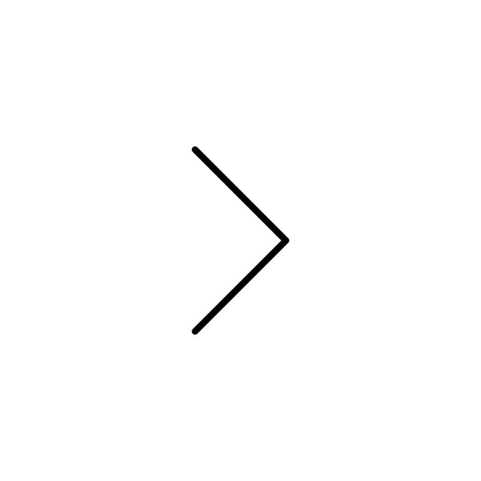 Arrow icon with outline style vector