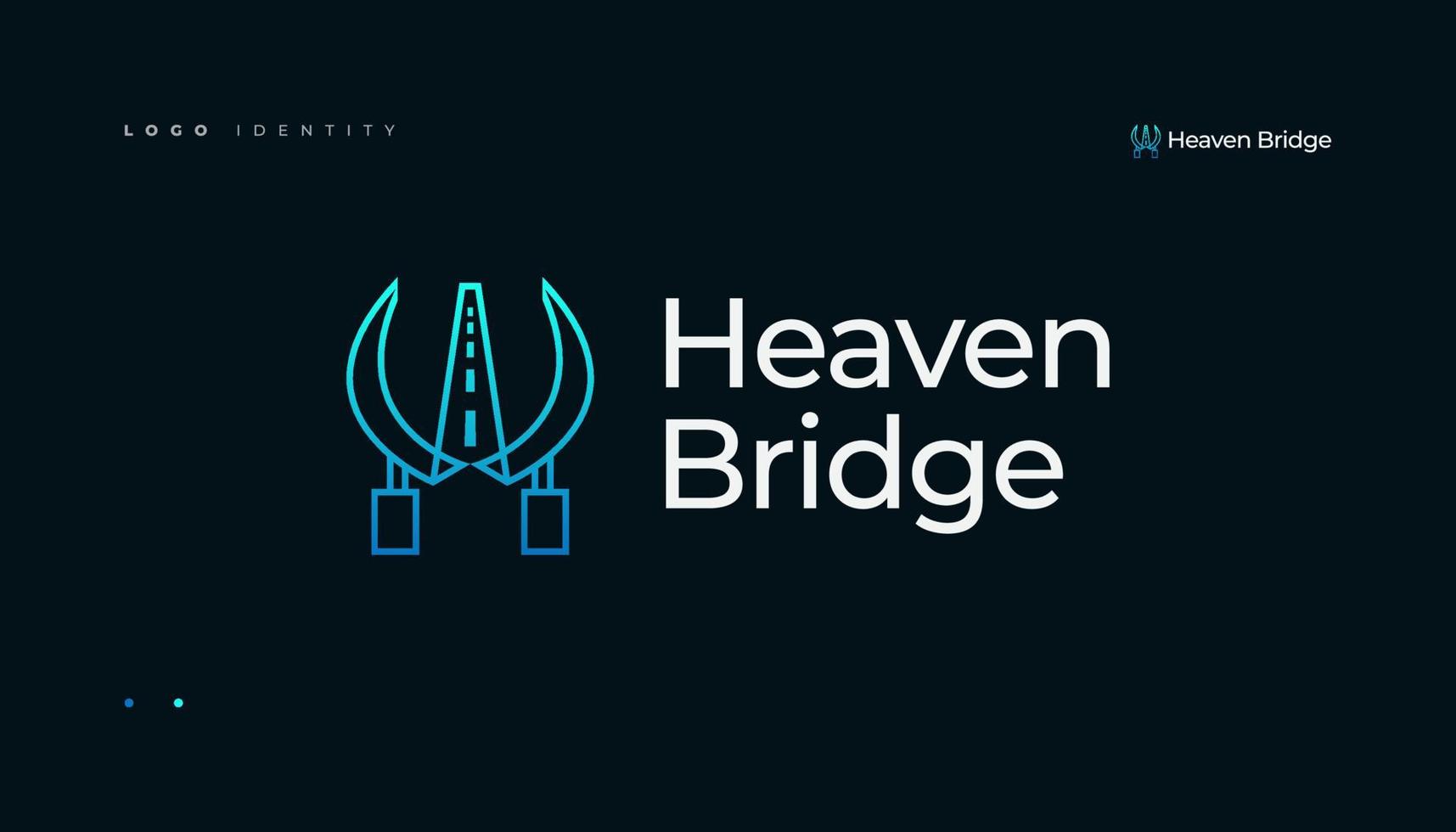 Bridge logo vector illustration template