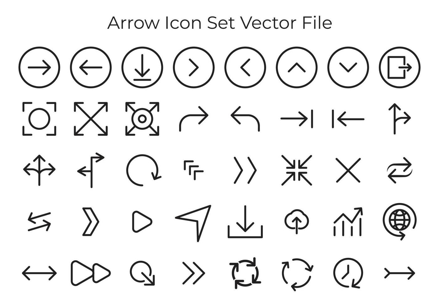 Arrow Icon Vector Set With Black And White Color Left Arrow Right arrow-icon-vector-set-with-black-and-white-color-left-arrow-right
