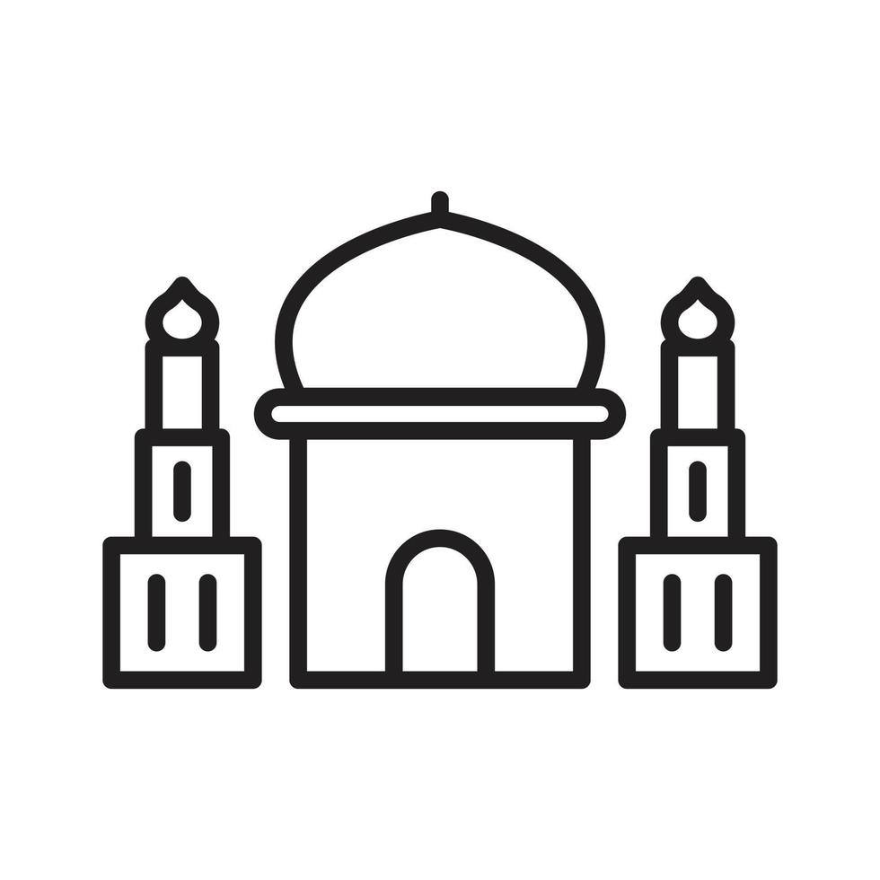 Islamic Icons Line Art Vector, Ramadan Kareem Elements, Eid Mubarak Design Elements, Muslim Prayer, Mosque vector