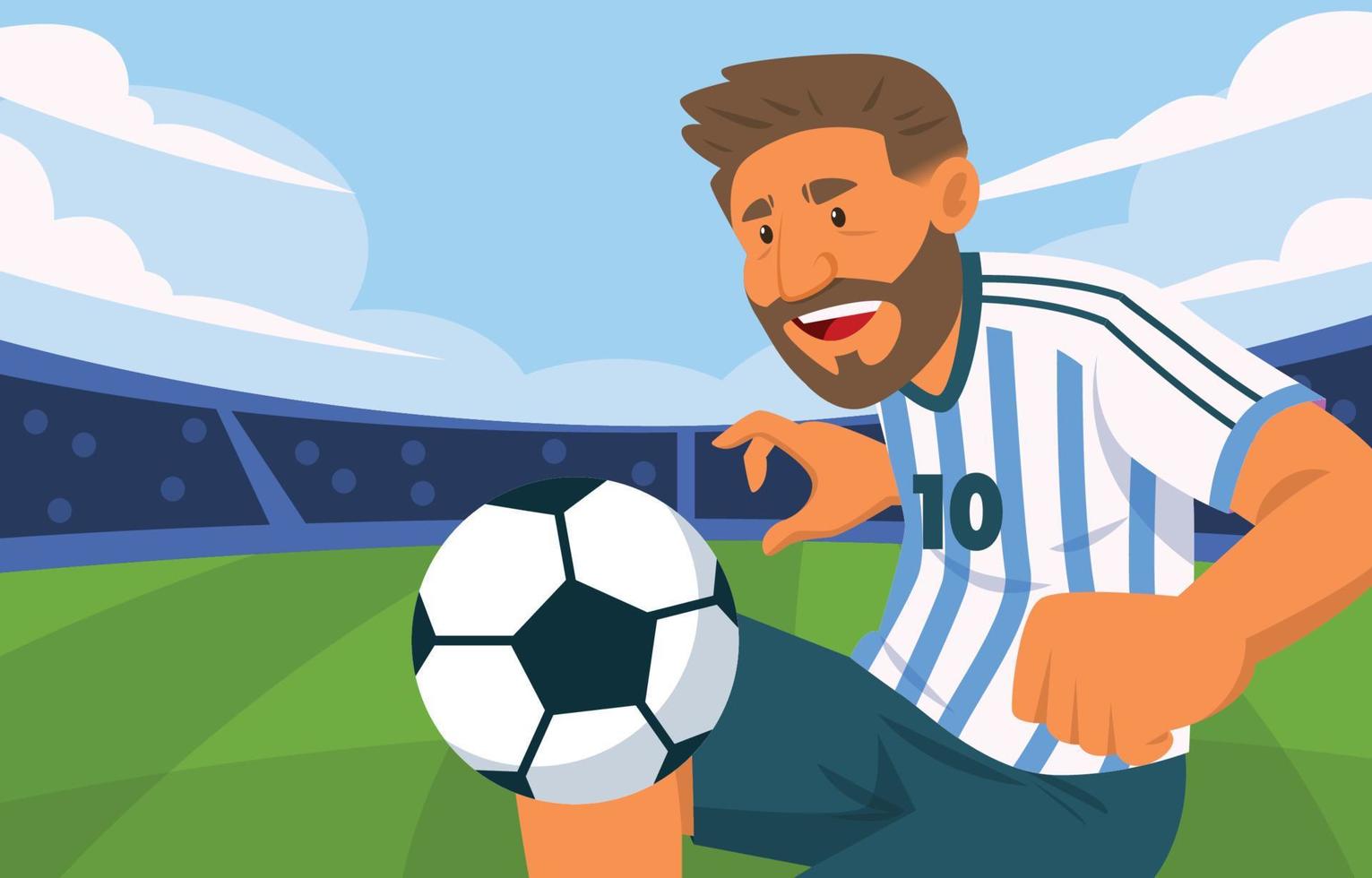 leonel messi antecedentes diseño vector