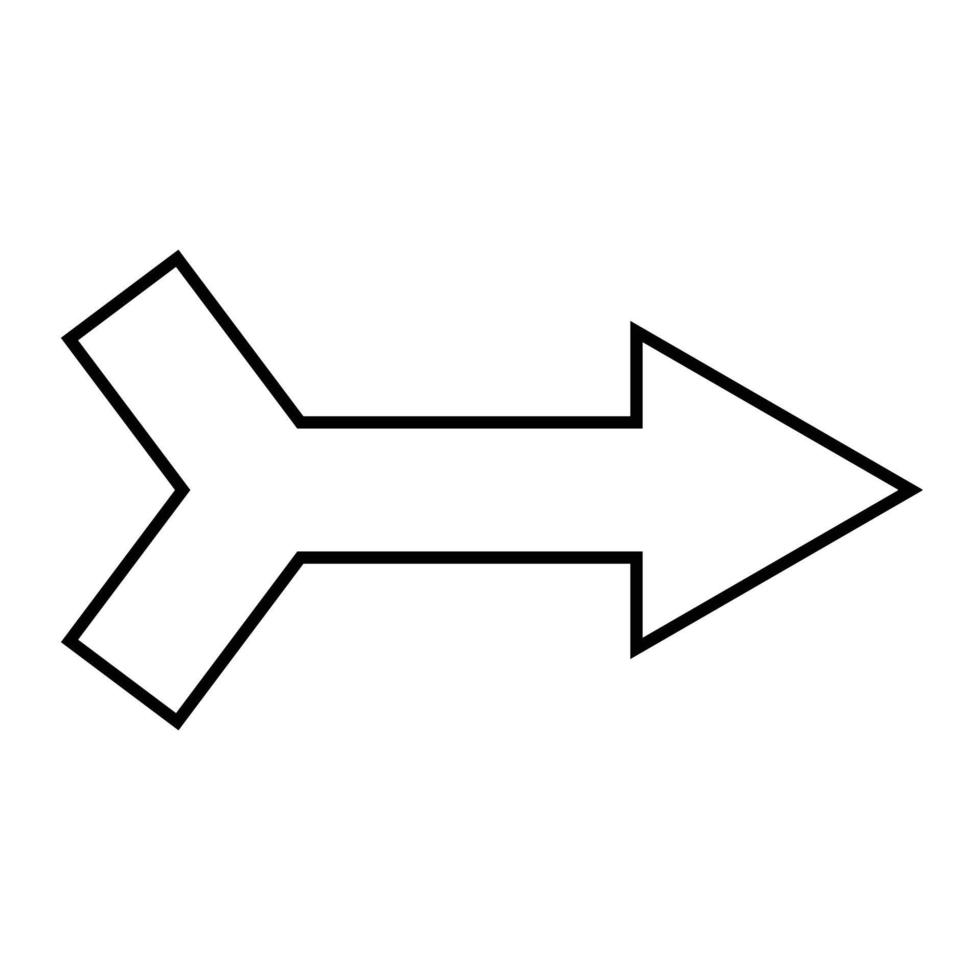 arrow icon outline vector, simple black and white arrow icon, left arrow, right arrow, next, up, down, vector