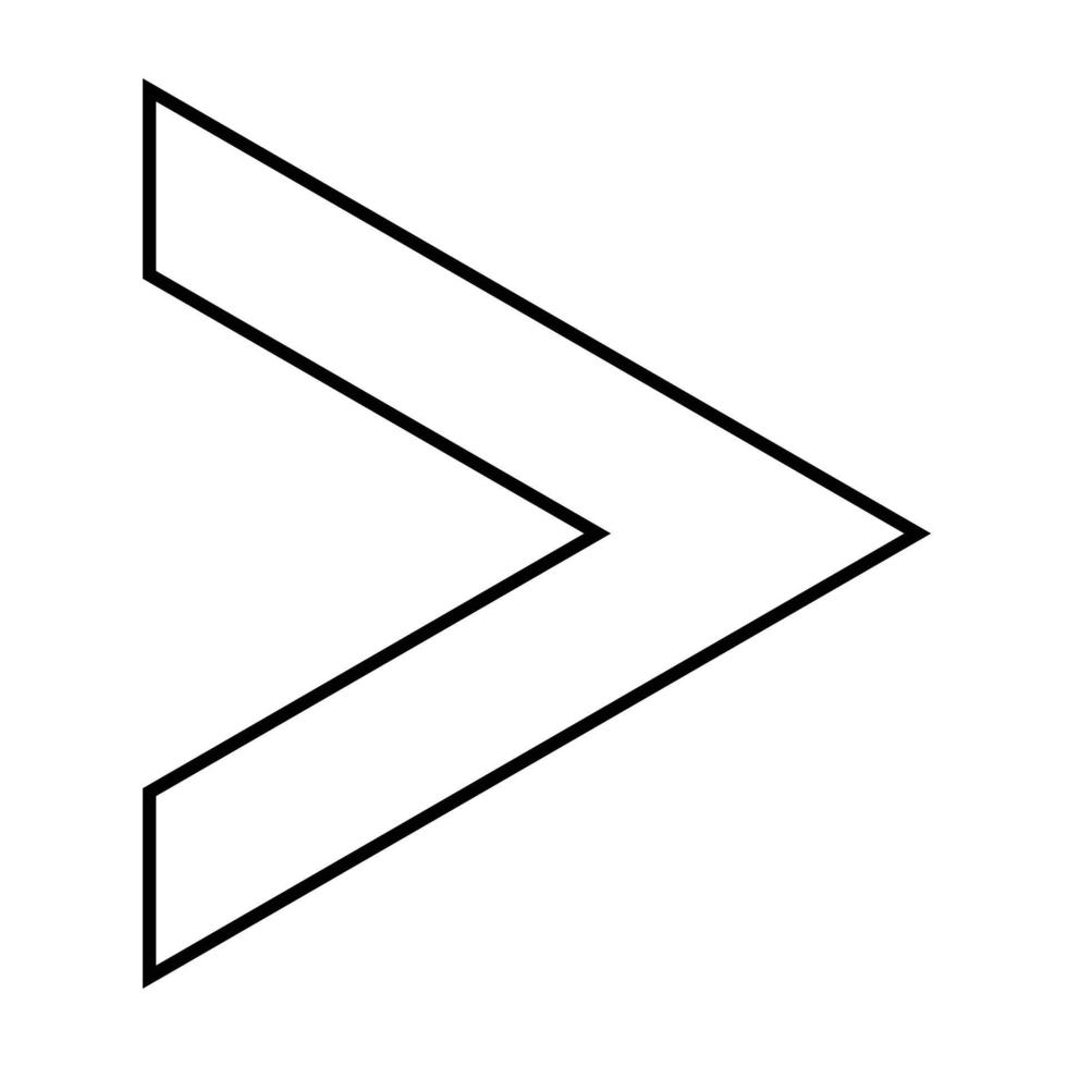 arrow icon outline vector, simple black and white arrow icon, left arrow, right arrow, next, up, down, vector
