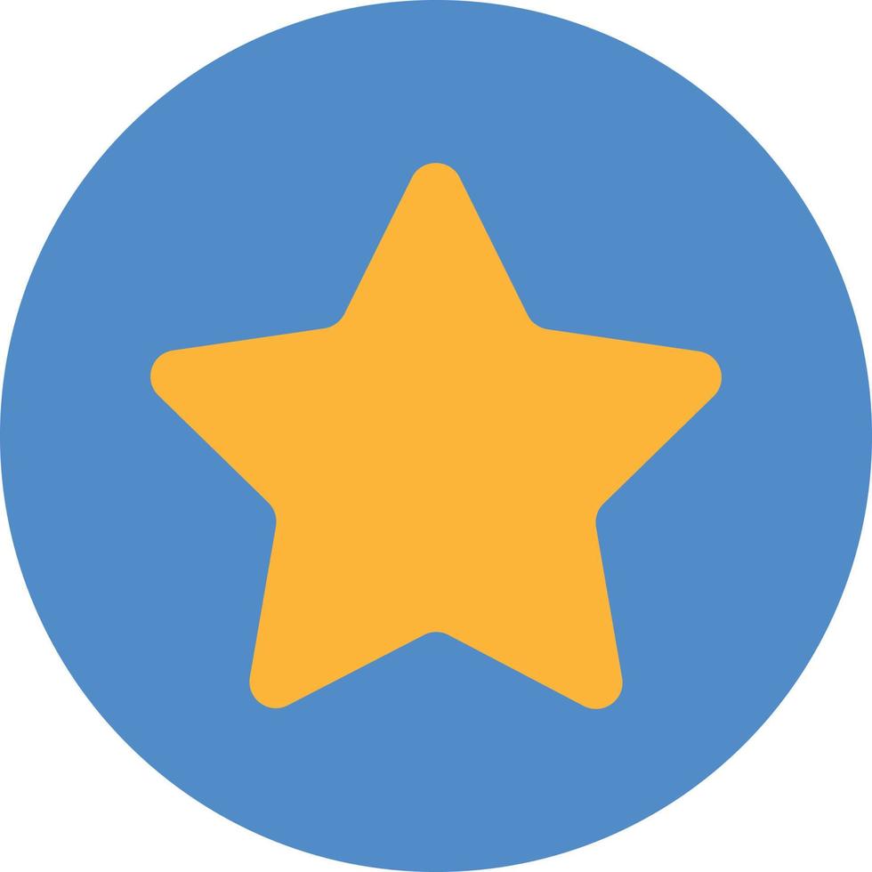 Bookmark Star Sign vector flat illustration