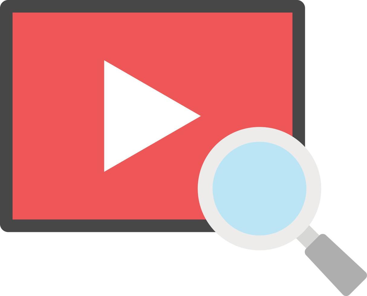 search magnify video vector
