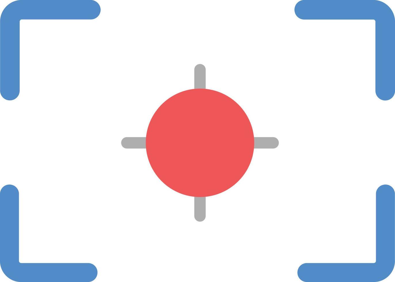 camera focus dot vector