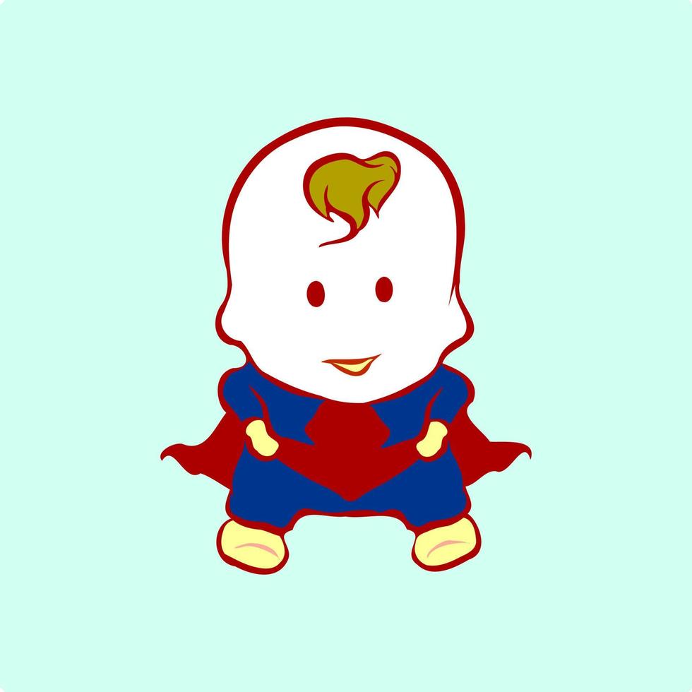 Superboy ready to fly high vector