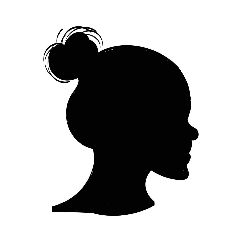 Black Woman Silhouette. Black awareness day celebration illustration with Woman Silhouette. vector