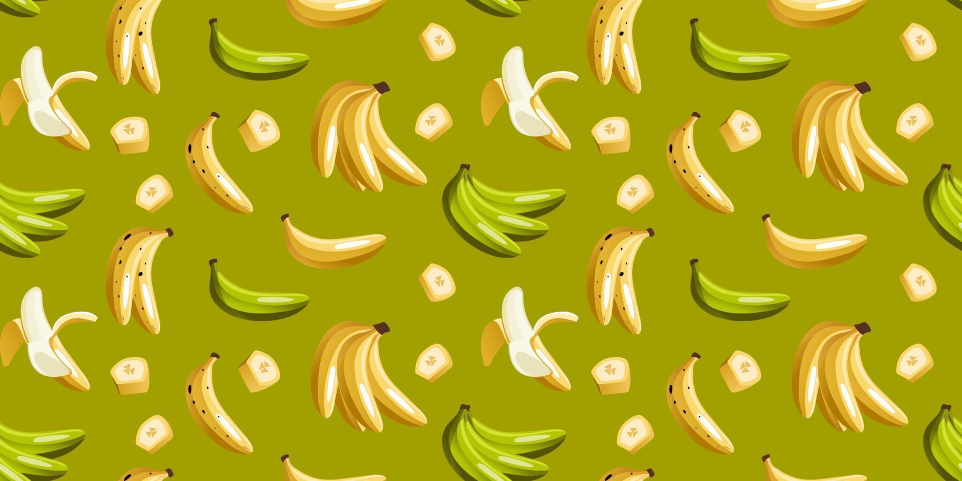 dibujos animados sin costura modelo con jugoso bananas en blanco  antecedentes. tropical de moda frutas vector contraste modelo para telas,  fondos de pantalla y tu creatividad. 20580820 Vector en Vecteezy