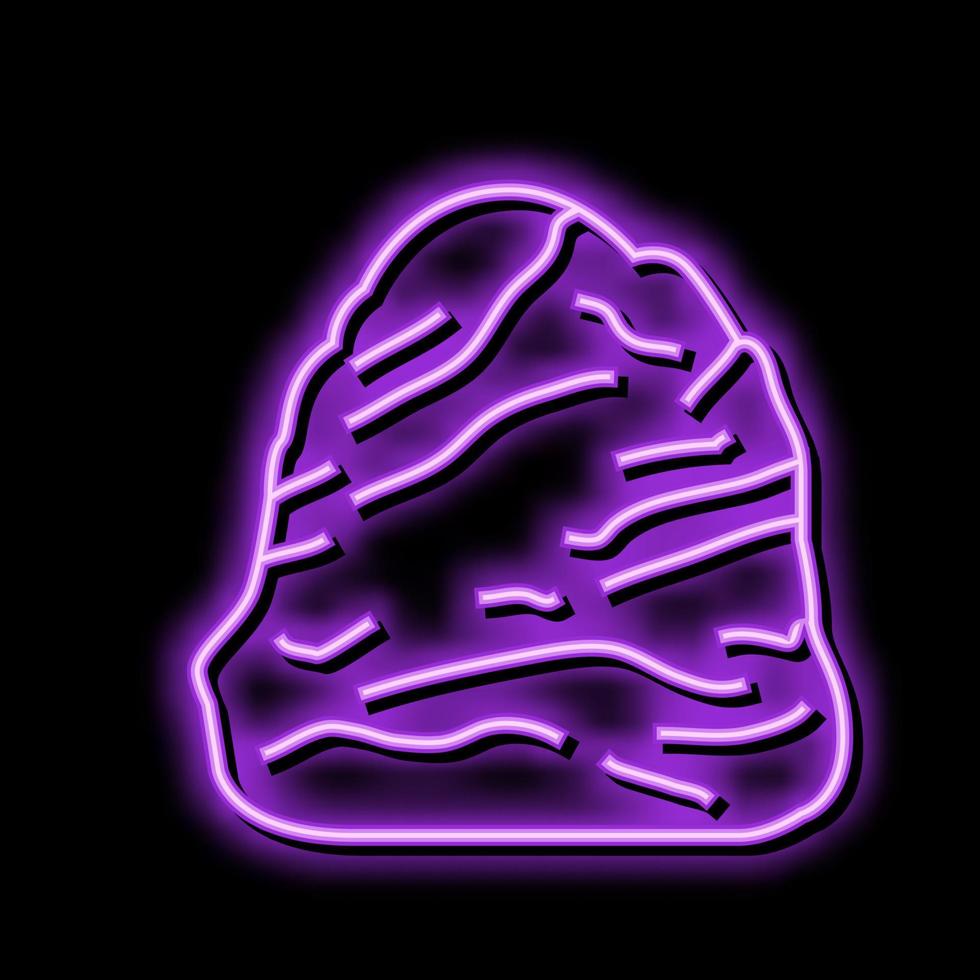 lapis lazuli stone rock neon glow icon illustration vector
