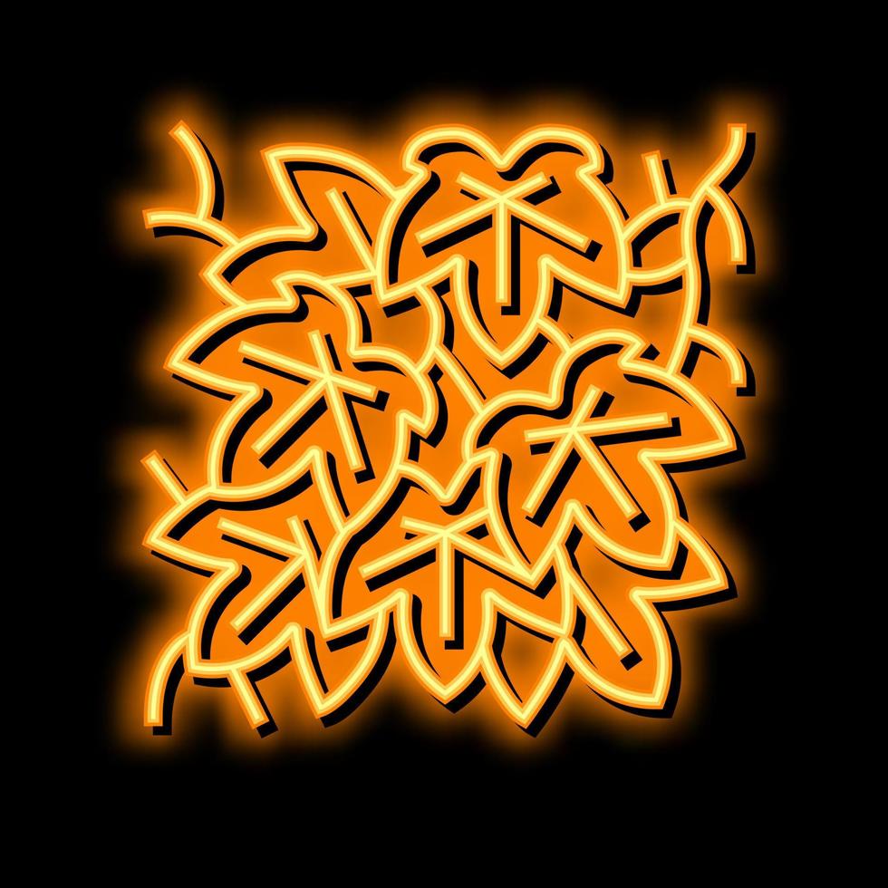 boston ivy neon glow icon illustration vector