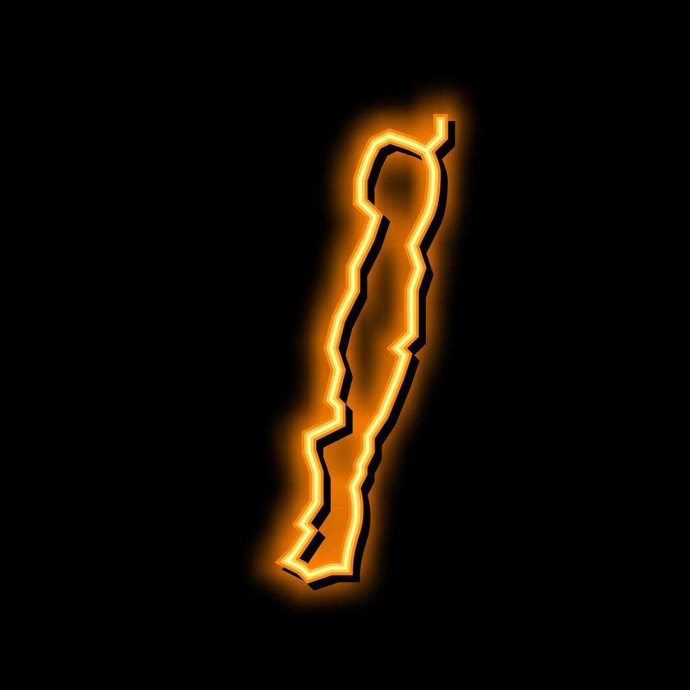 macquarie island neon glow icon illustration vector