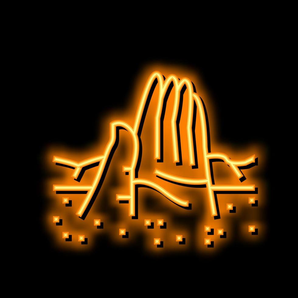 atacama desert neon glow icon illustration vector