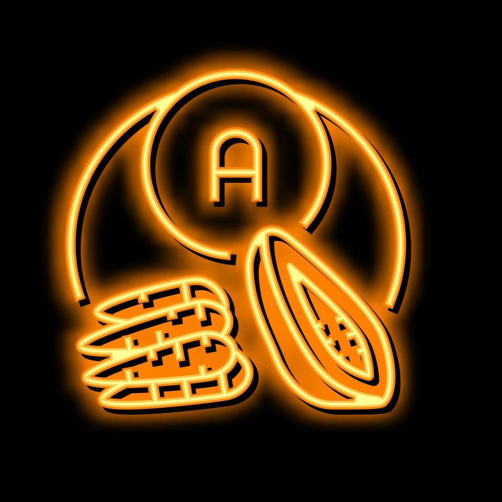 a vitamin neon glow icon illustration vector