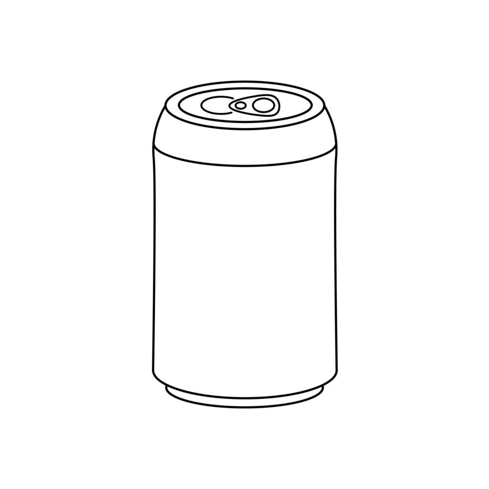 Soda can doodle vector illustration