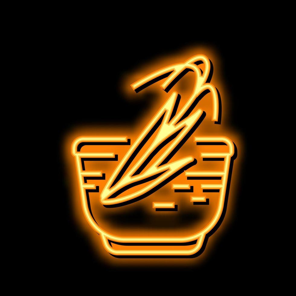 bran oil rice neon glow icon illustration 20582126 Vector Art at Vecteezy