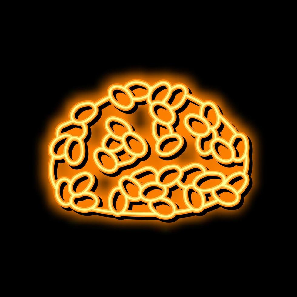 valencia rice neon glow icon illustration vector