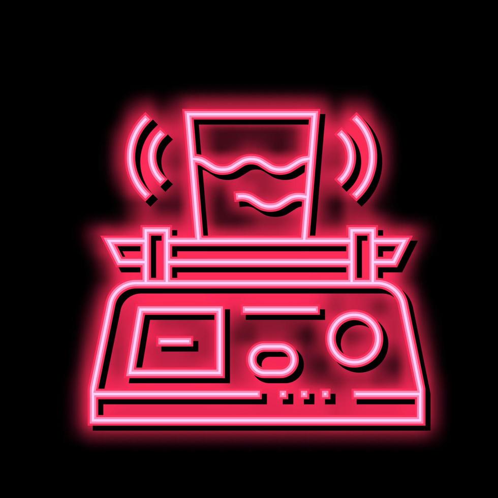 vibro sifter neon glow icon illustration vector