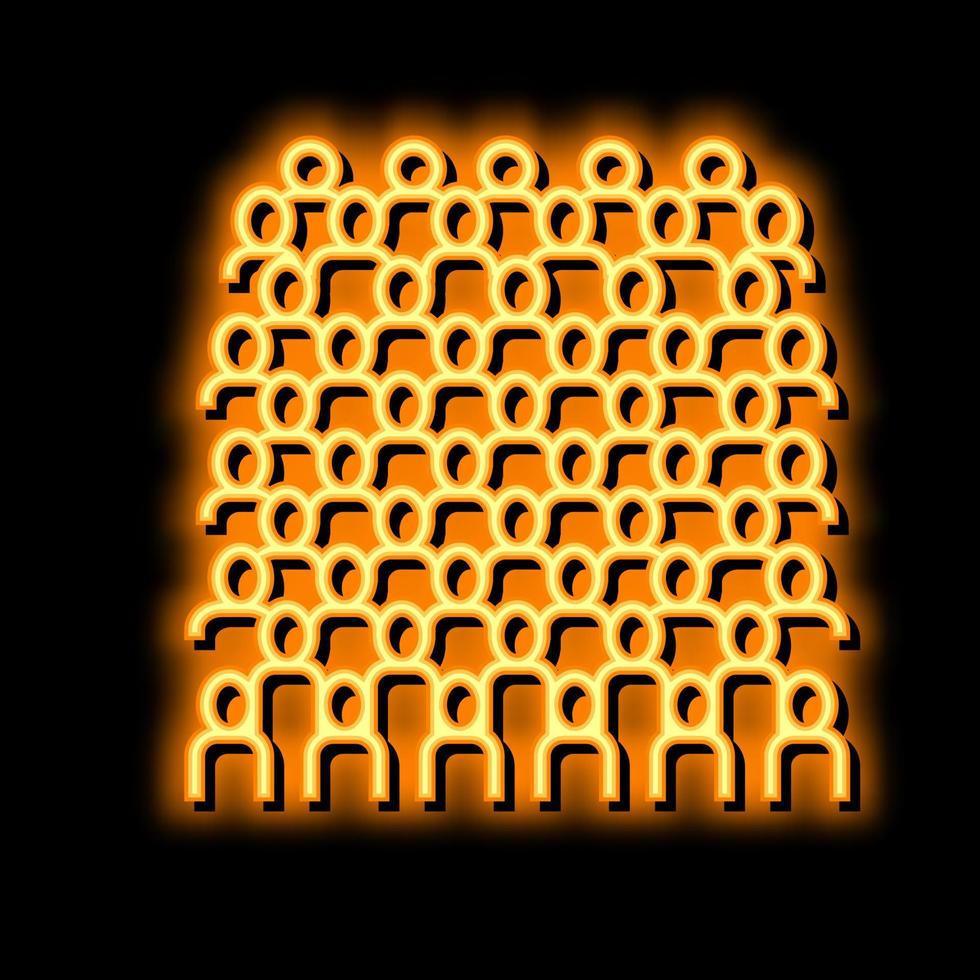 terracotta army neon glow icon illustration vector