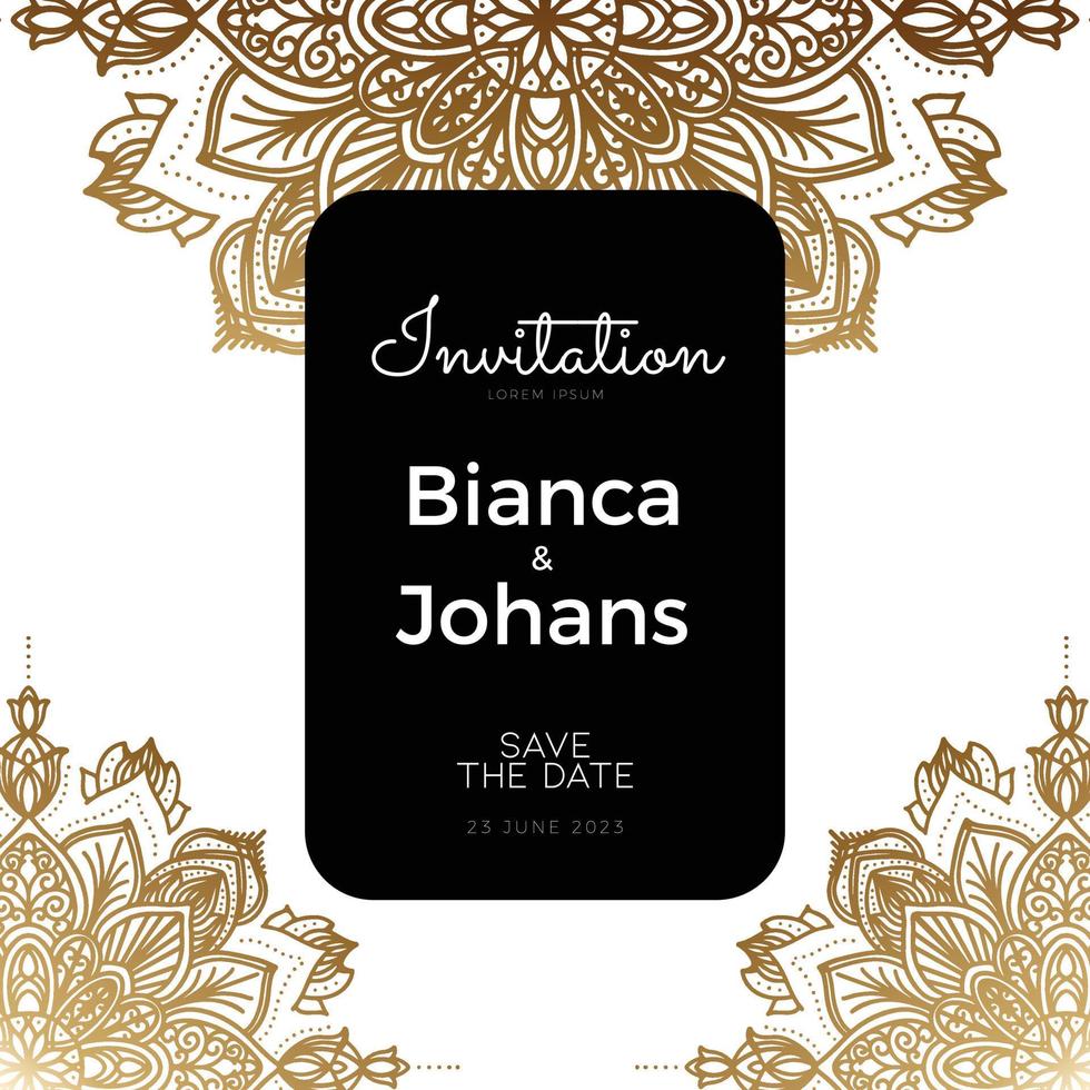 traditional indian wedding invitation templates vector